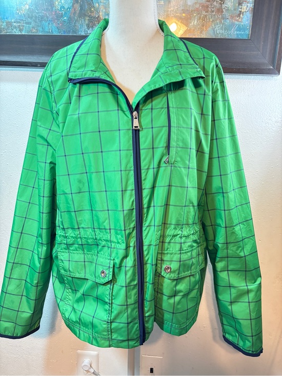 Ralph Lauren Jackets & Blazers - Ralph Lauren Green Plaid Active Jacket with Navy Trim